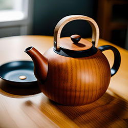 木质手工茶壶