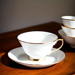 骨瓷茶杯和茶碟套装
